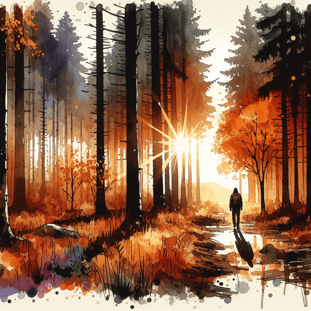 AI-generated illustration for "Nature Illustration: Trees Planted by Streams" — created by ChurchWiseAI using DALL-E