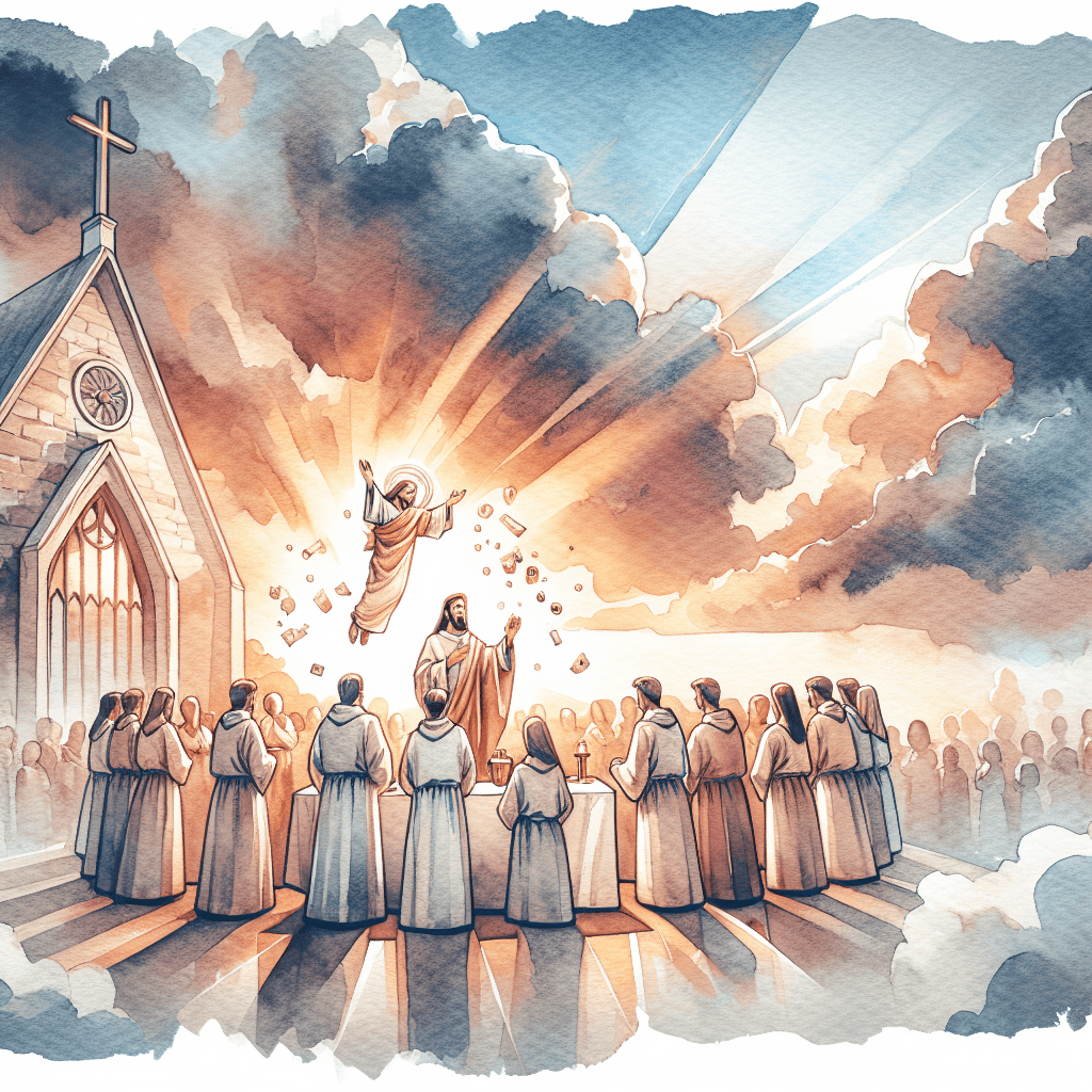 AI-generated illustration for "Oscar Romero's Final Mass - Liberation (John 3:16)" — created by ChurchWiseAI using DALL-E