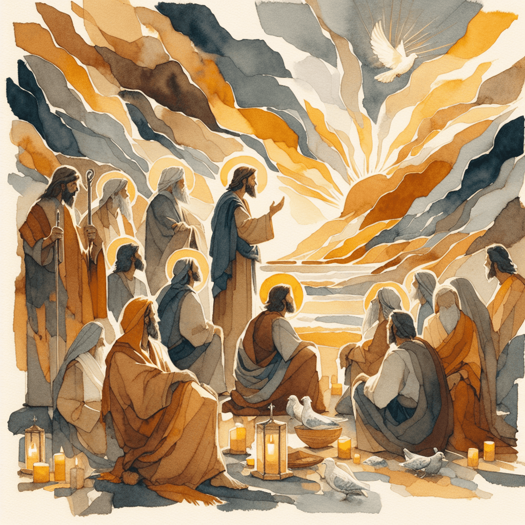 AI-generated illustration for "Perfect Love Casts Out Fear - Wesleyan (1 Corinthians 13:4-7)" — created by ChurchWiseAI using DALL-E