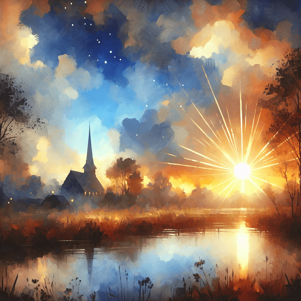 AI-generated illustration for "Prayerful Hell" — created by ChurchWiseAI using DALL-E