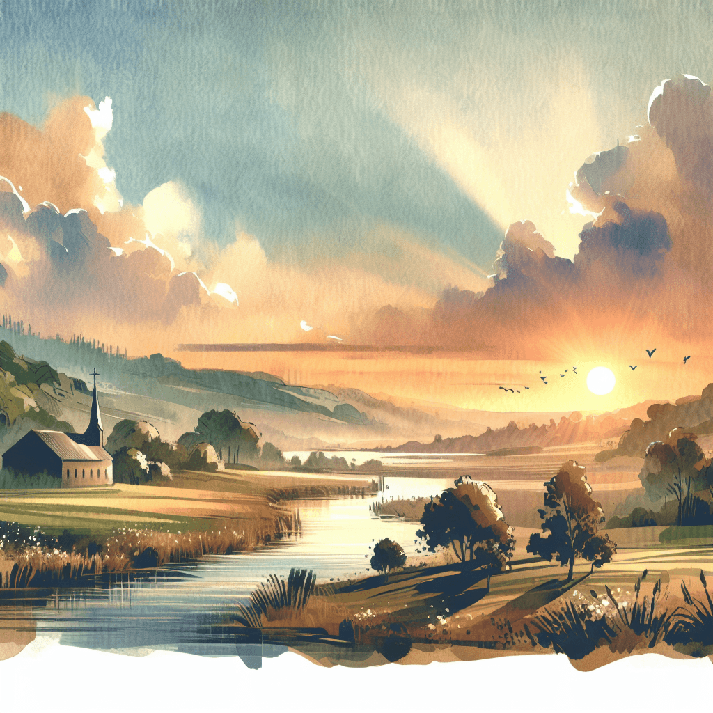 AI-generated illustration for "Prayerful Joy - Biblical Insight" — created by ChurchWiseAI using DALL-E