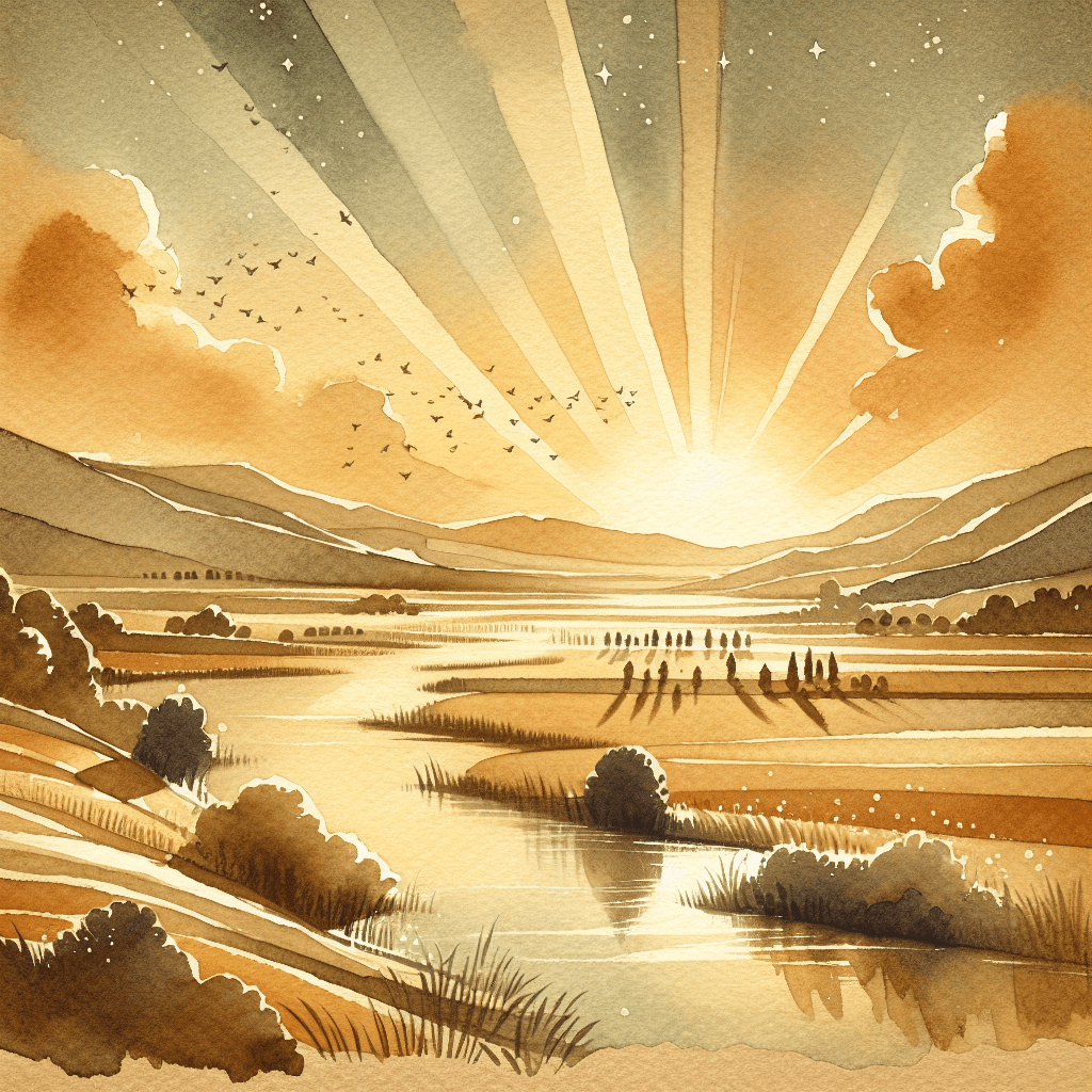 AI-generated illustration for "Quiet Time: Ascension Day" — created by ChurchWiseAI using DALL-E