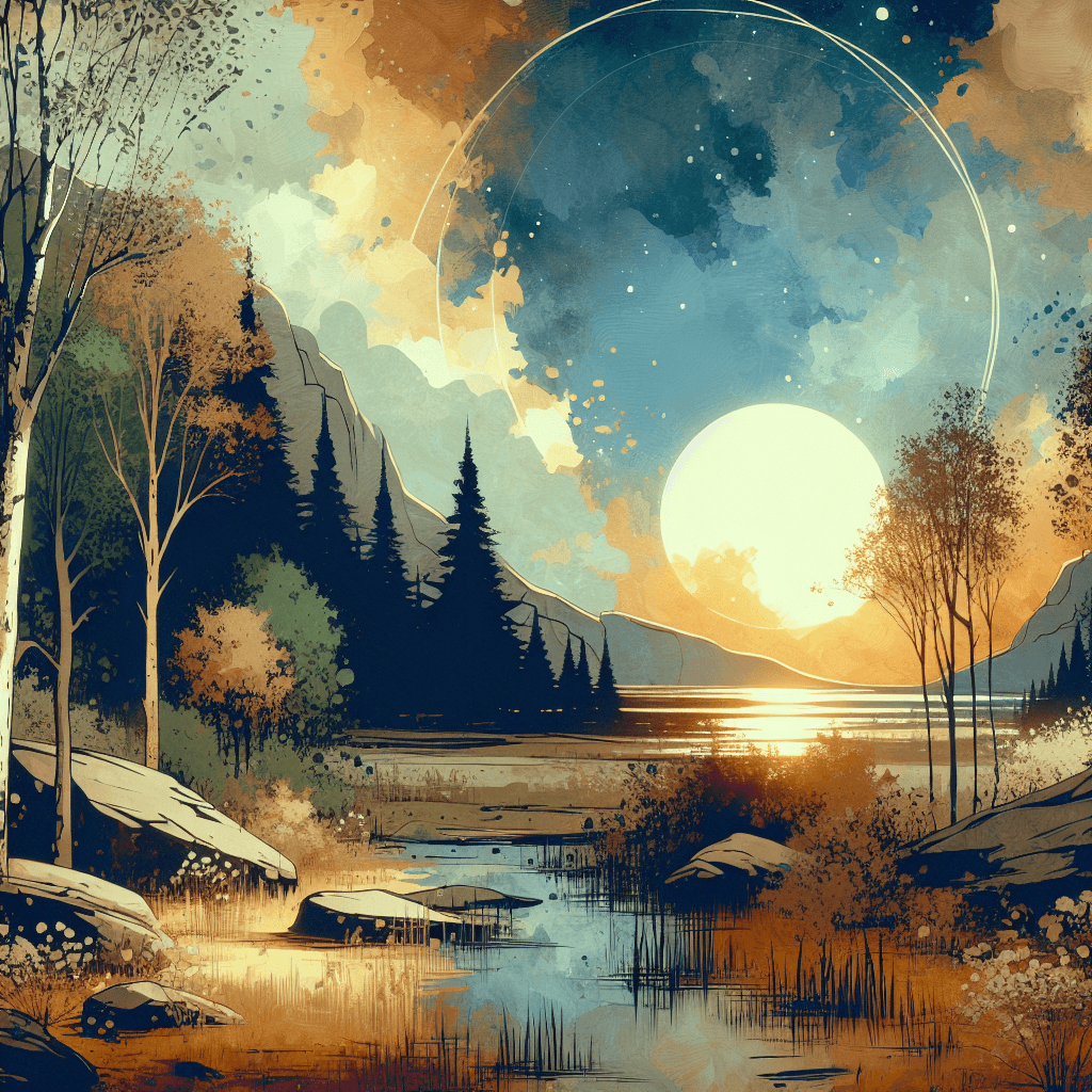 AI-generated illustration for "Quiet Time: Climate Change & Stewardship" — created by ChurchWiseAI using DALL-E