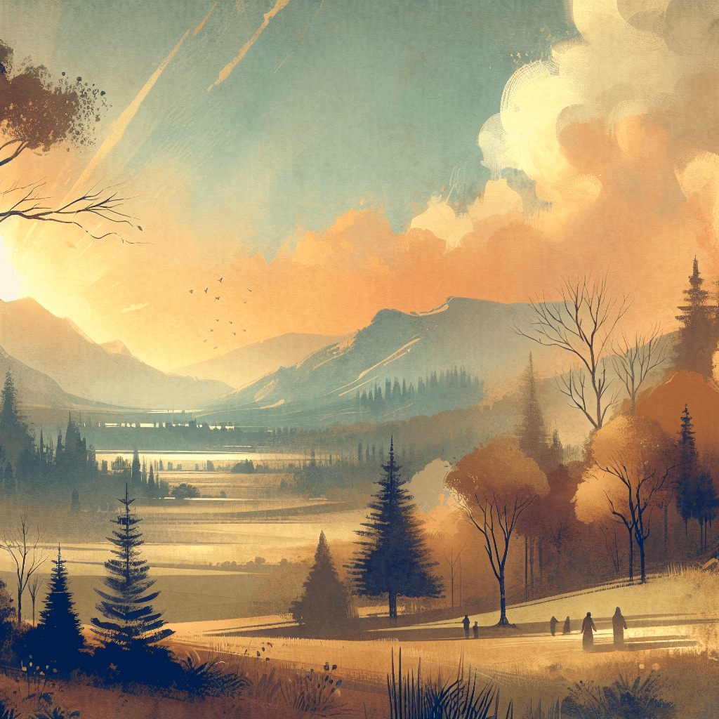 AI-generated illustration for "Quiet Time: Global Pandemic & Community" — created by ChurchWiseAI using DALL-E