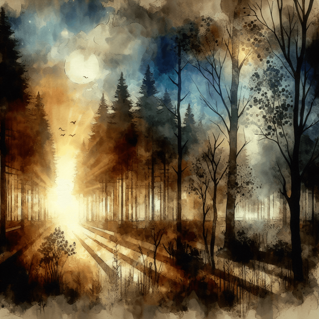 AI-generated illustration for "Quiet Time: Grace - Story" — created by ChurchWiseAI using DALL-E