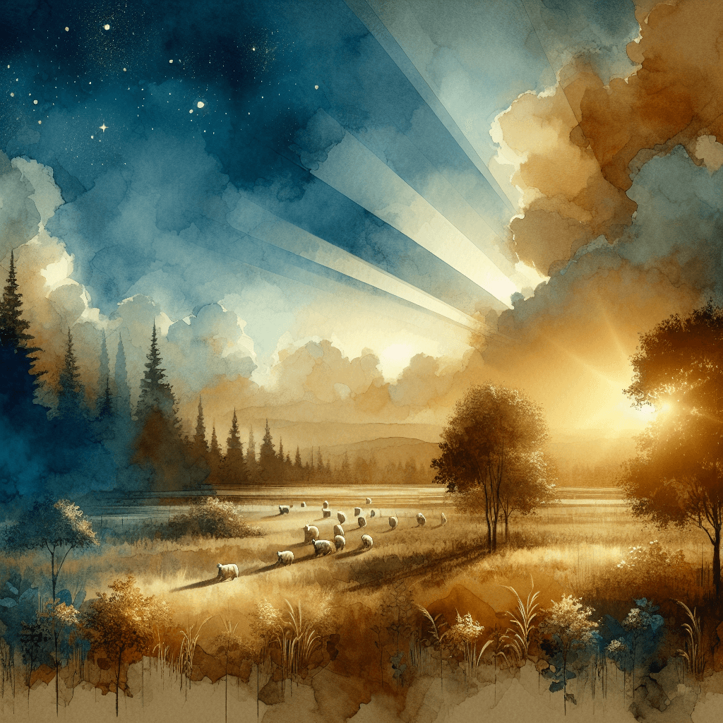 AI-generated illustration for "Quiet Time: Inclusive Language for God" — created by ChurchWiseAI using DALL-E