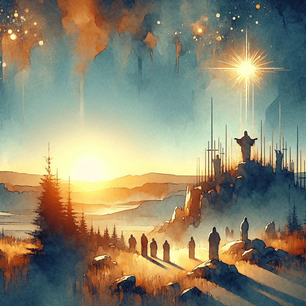 AI-generated illustration for "Quiet Time: Political Division & Unity" — created by ChurchWiseAI using DALL-E