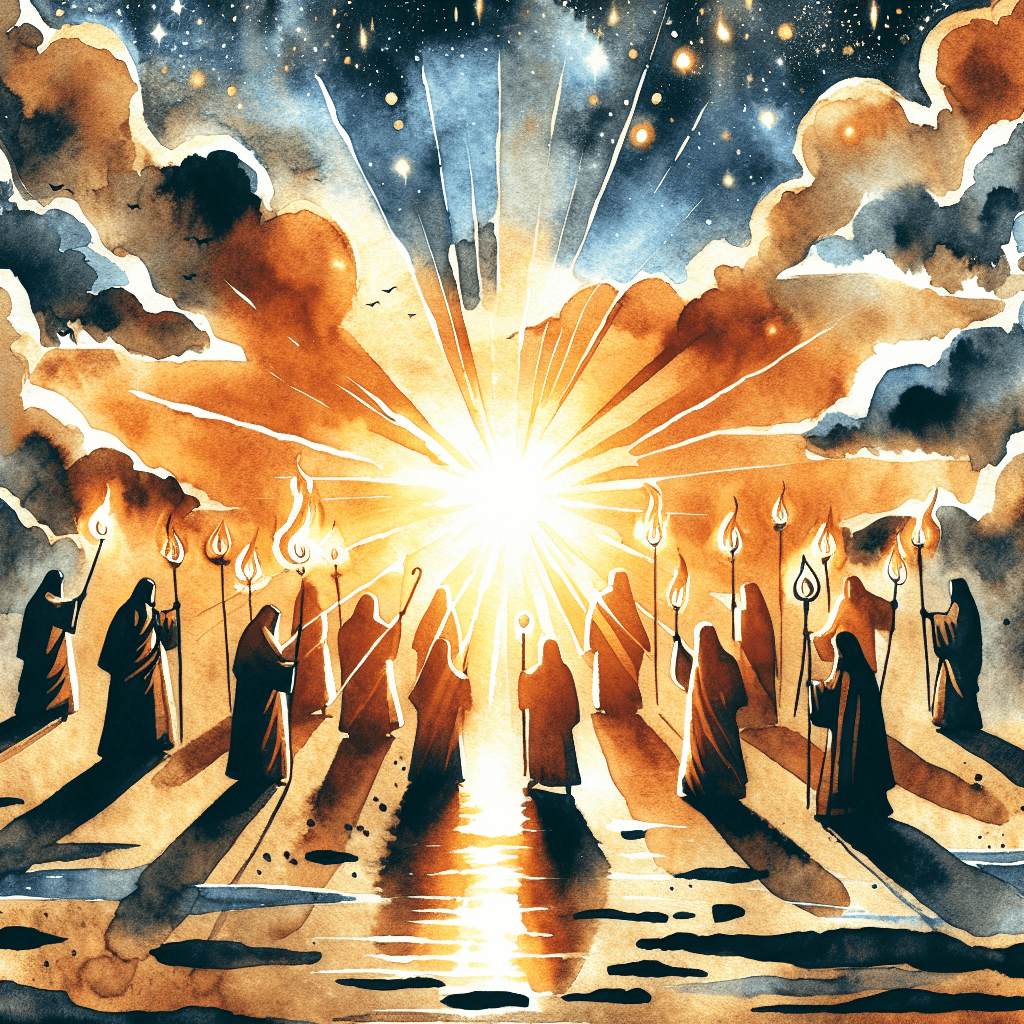 AI-generated illustration for "Rush: Iron Sharpens Iron (Proverbs 27:17)" — created by ChurchWiseAI using DALL-E