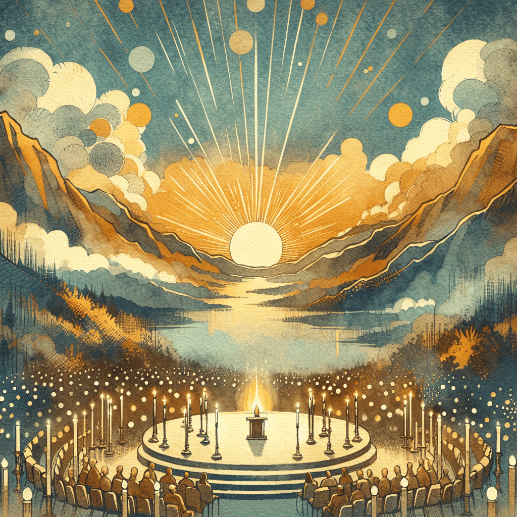 AI-generated illustration for "Soaking Prayer - Charismatic (Isaiah 40:31)" — created by ChurchWiseAI using DALL-E