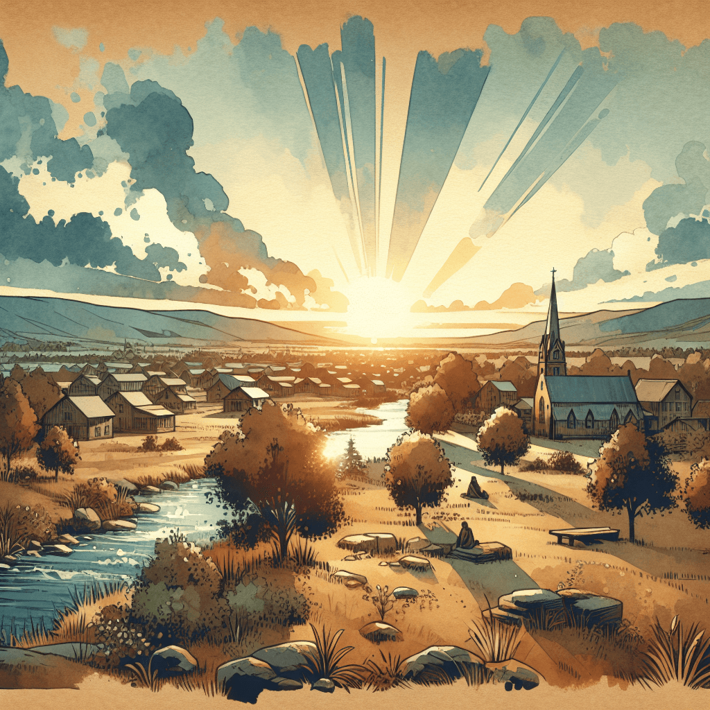 AI-generated illustration for "Spiritual Insight: Humility - Story" — created by ChurchWiseAI using DALL-E