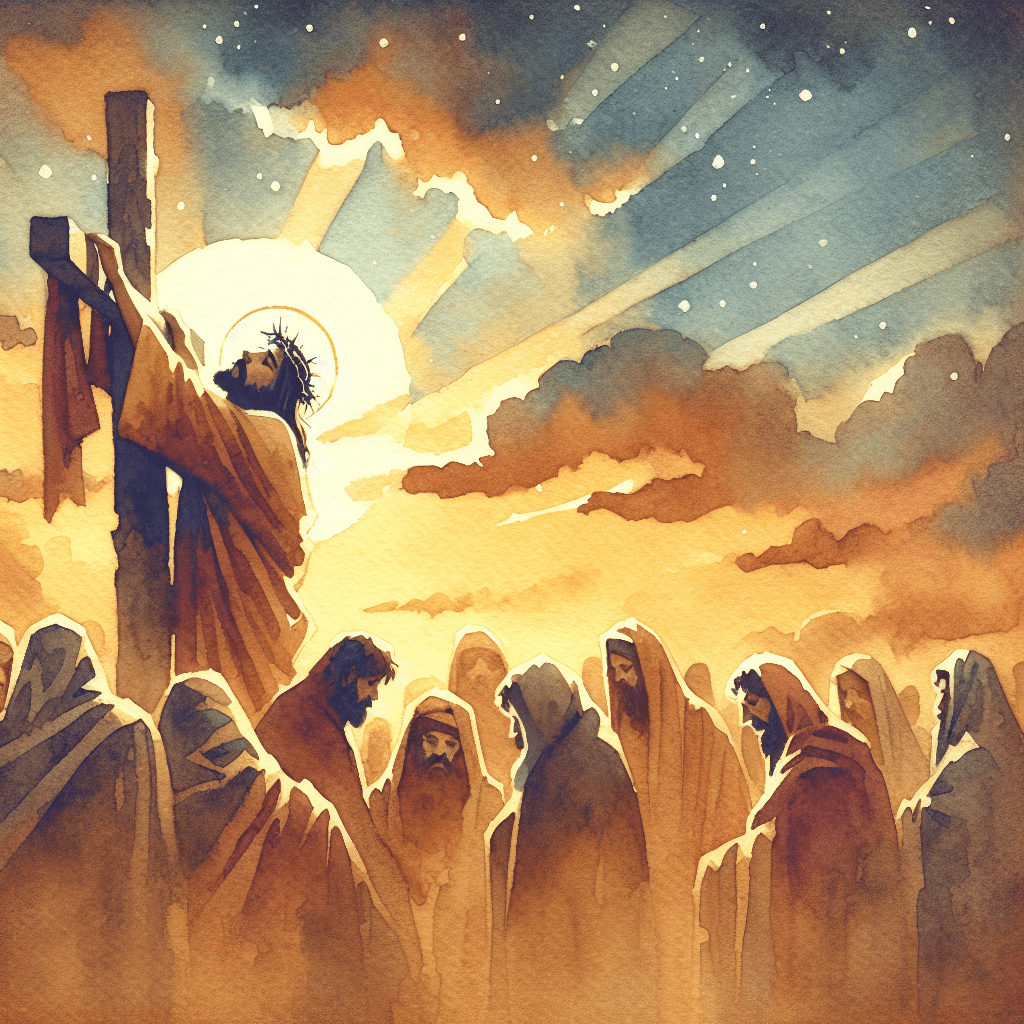 AI-generated illustration for "The Cross as the Template - Christocentric (Romans 8:28)" — created by ChurchWiseAI using DALL-E