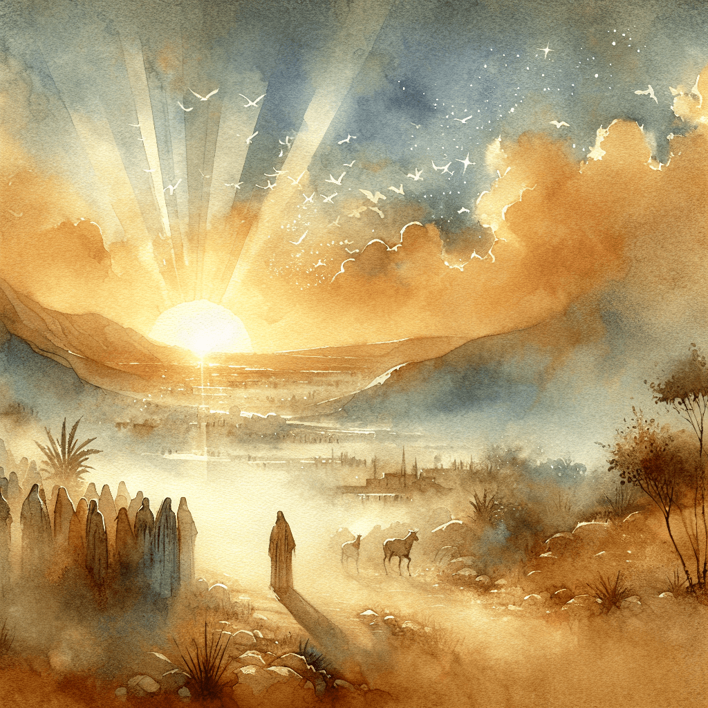 AI-generated illustration for "The Dark Knight: Total Depravity and the Need for Rescue - Reformed (Genesis 3)" — created by ChurchWiseAI using DALL-E