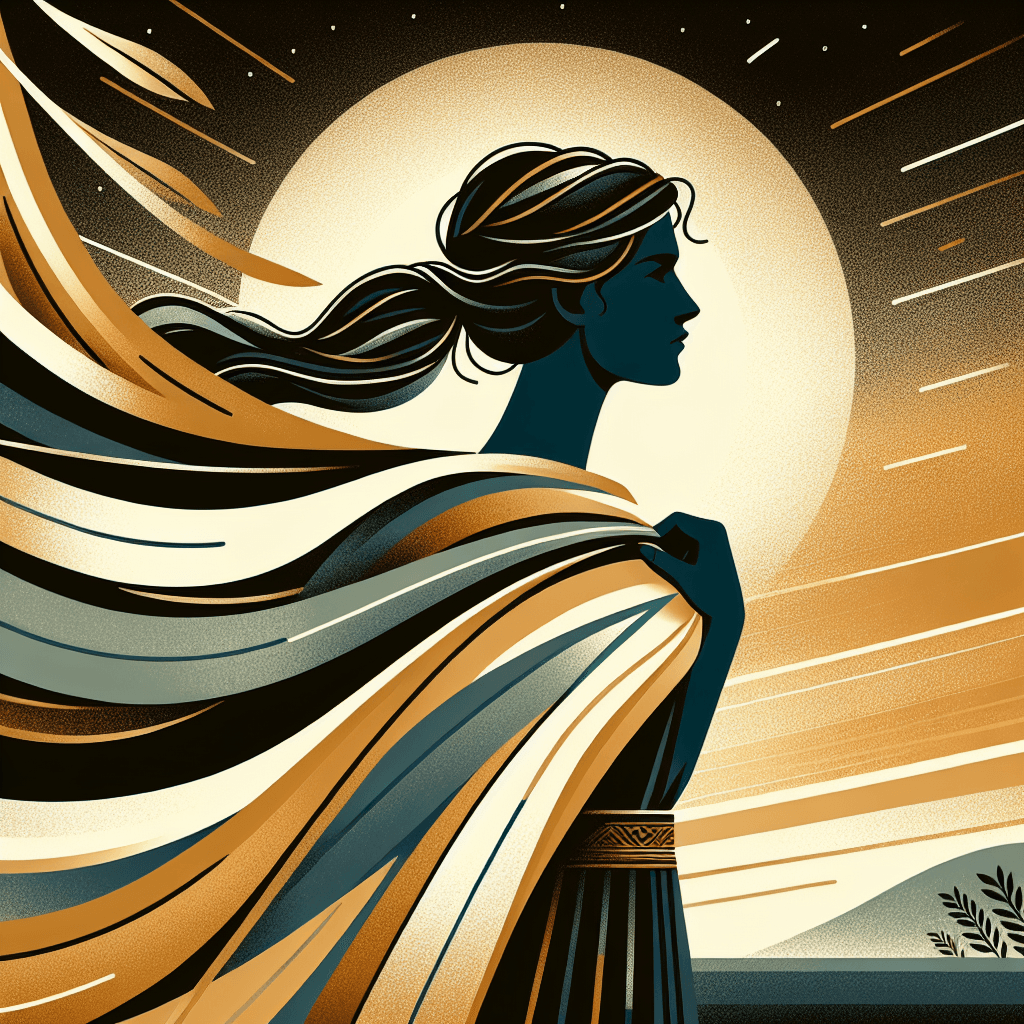 AI-generated illustration for "The Example of Courage - Quote" — created by ChurchWiseAI using DALL-E