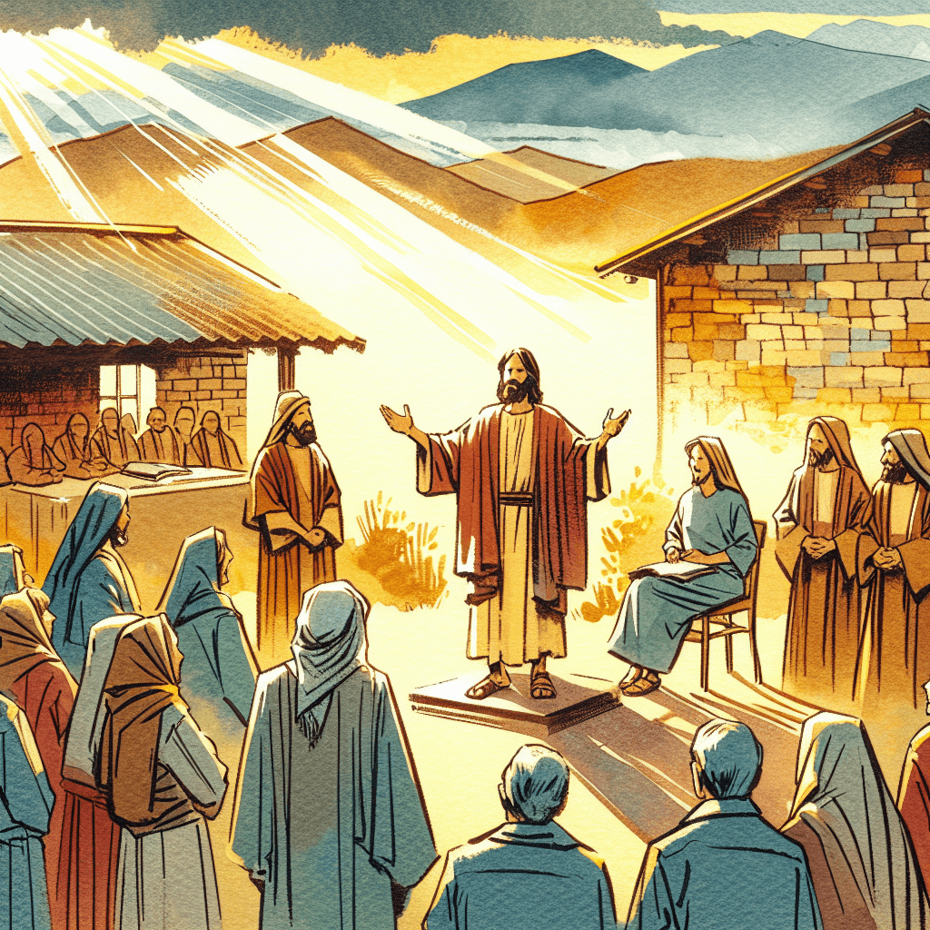 AI-generated illustration for "The Example of Faith - Story" — created by ChurchWiseAI using DALL-E