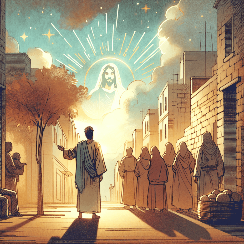 AI-generated illustration for "The Example of Forgiveness - Contemporary Example" — created by ChurchWiseAI using DALL-E