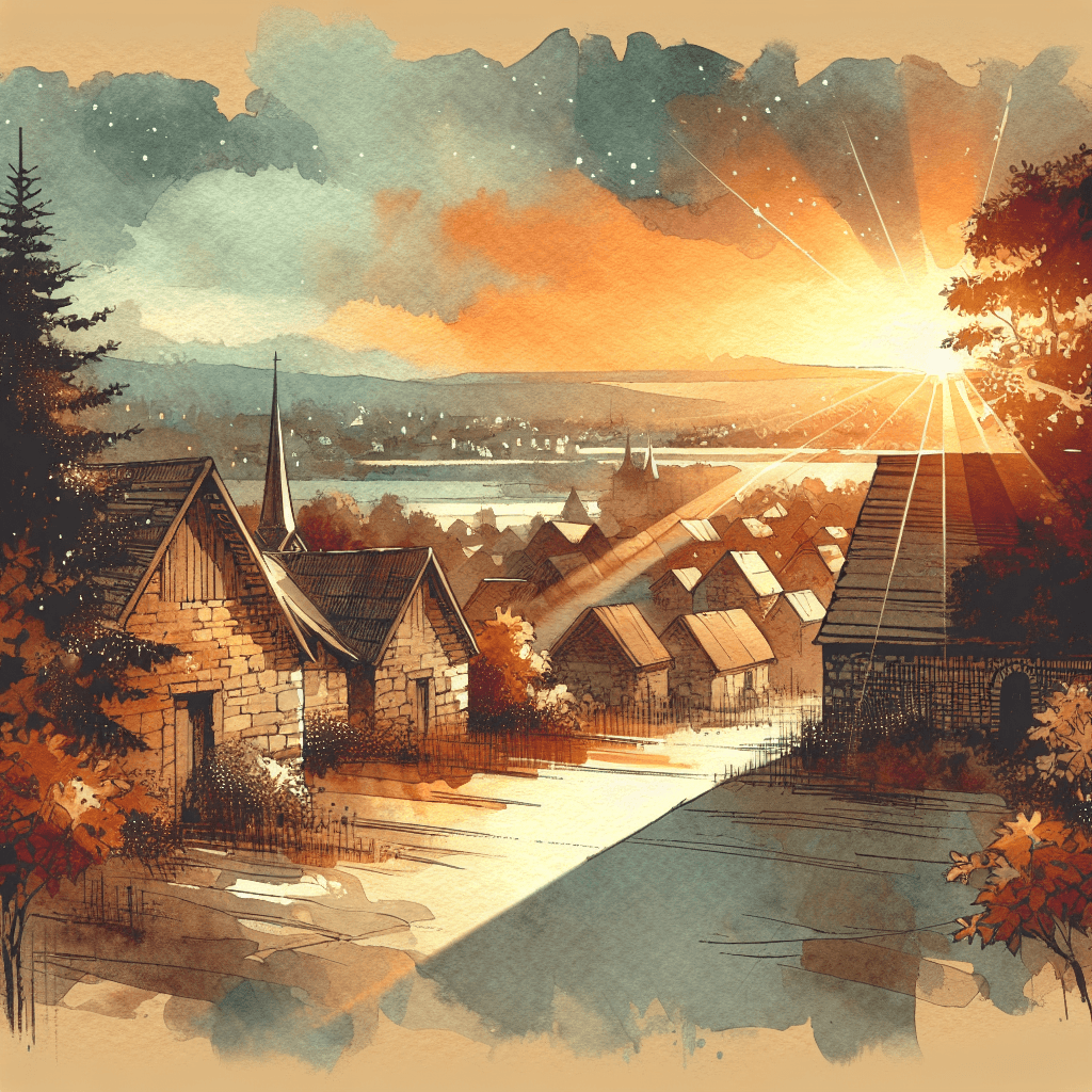 AI-generated illustration for "The Example of Goodness - Story" — created by ChurchWiseAI using DALL-E