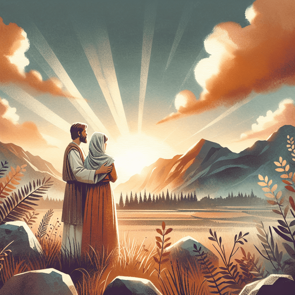 AI-generated illustration for "The Example of Grace - Quote" — created by ChurchWiseAI using DALL-E