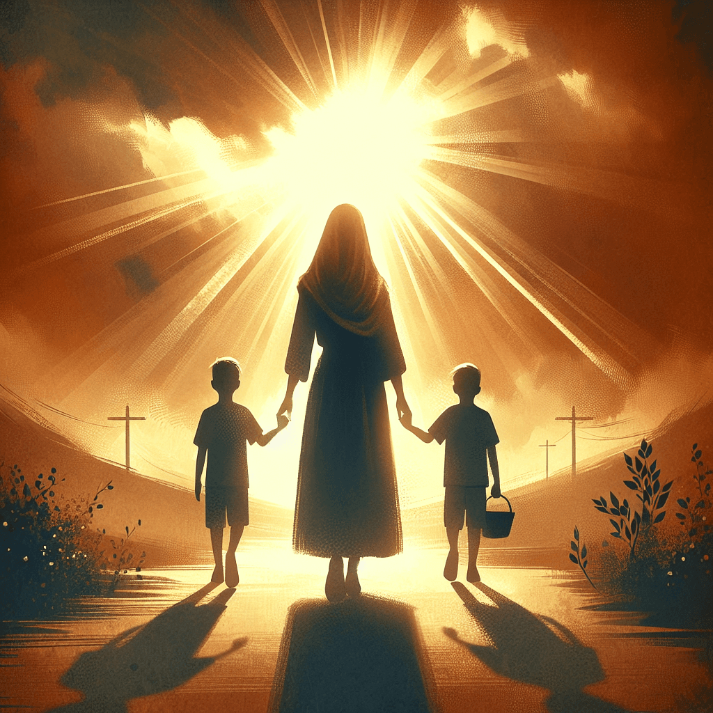 AI-generated illustration for "The Example of Grace - Story" — created by ChurchWiseAI using DALL-E