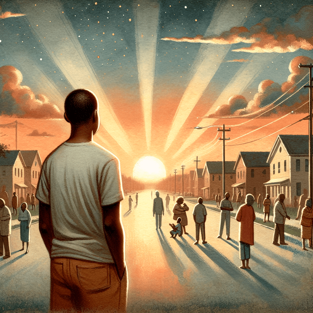 AI-generated illustration for "The Example of Kindness - Contemporary Example" — created by ChurchWiseAI using DALL-E