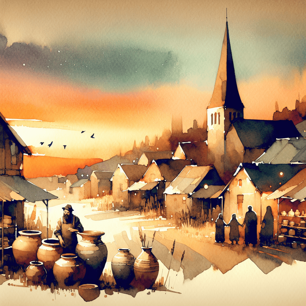 AI-generated illustration for "The Example of Mercy - Biblical Analogy" — created by ChurchWiseAI using DALL-E