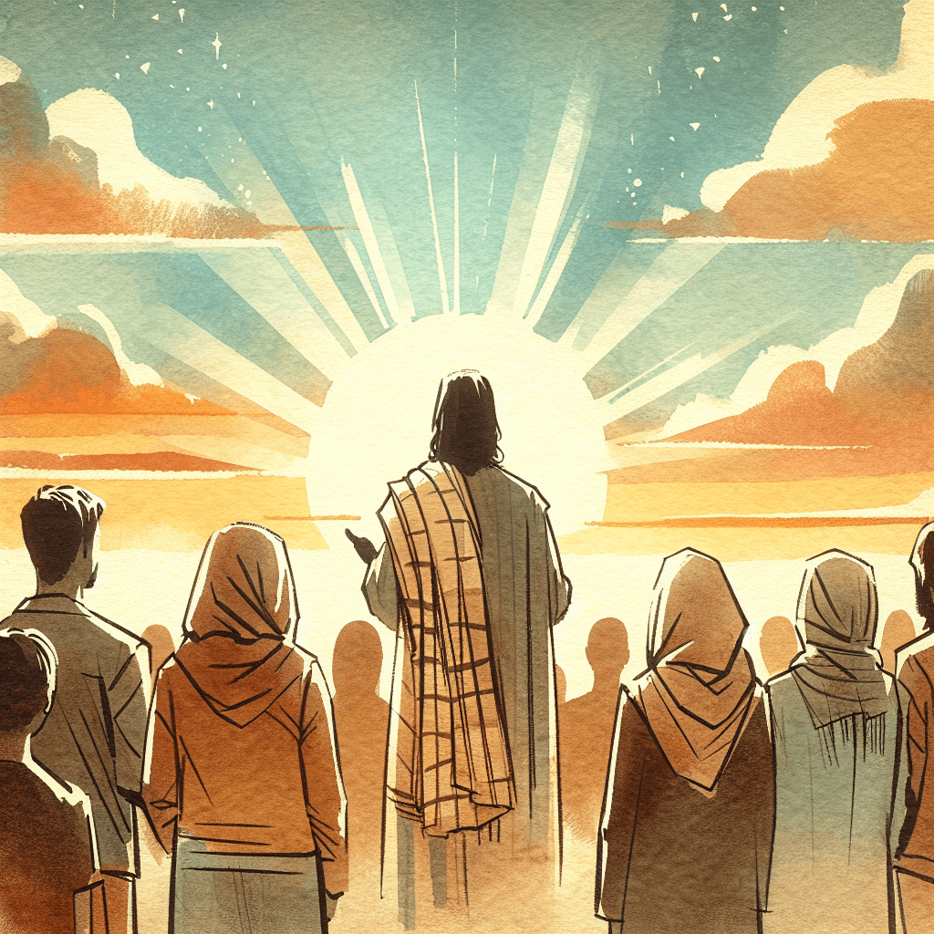 AI-generated illustration for "The Example of Salvation - Contemporary Example" — created by ChurchWiseAI using DALL-E