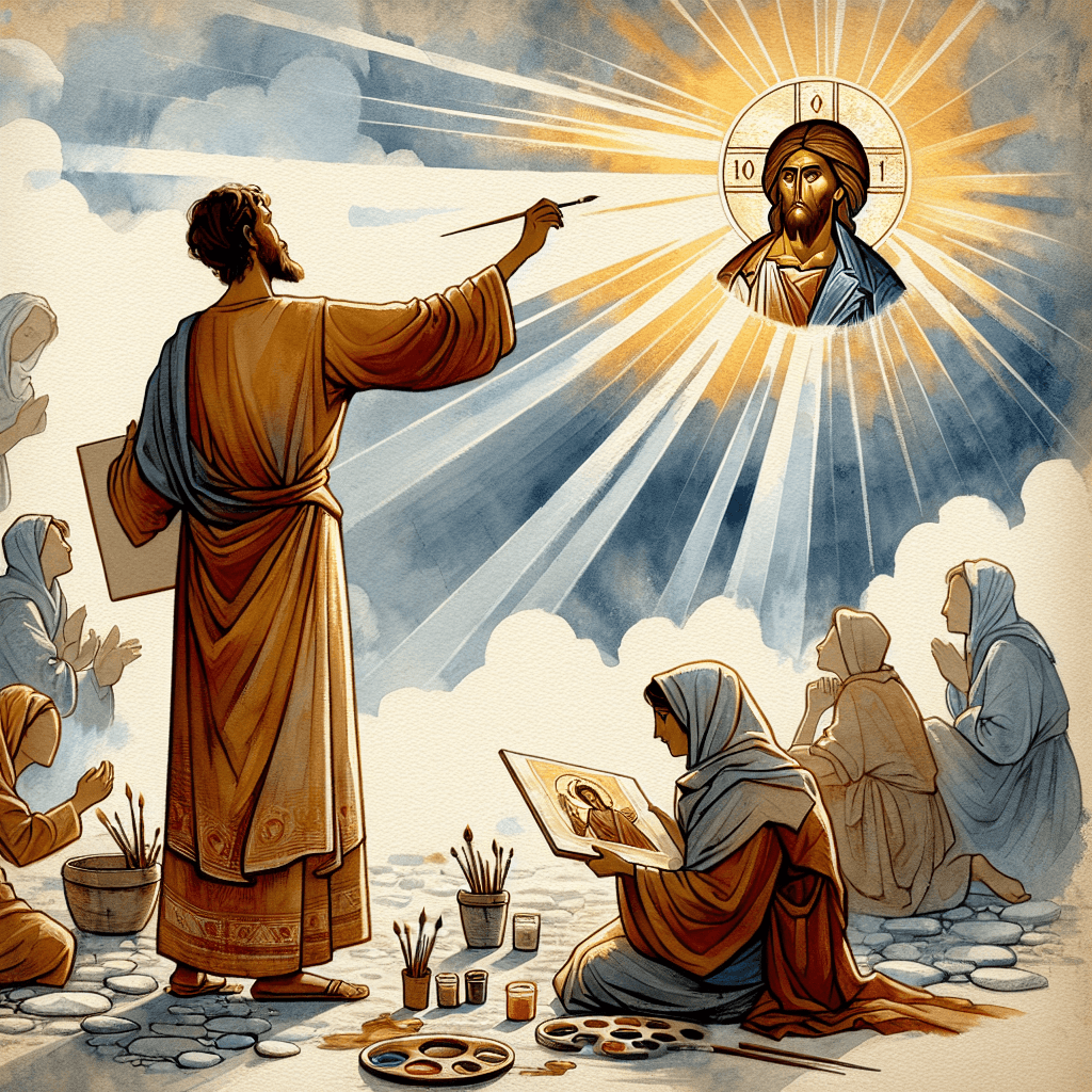 AI-generated illustration for "The Icon Writer's Prayer - Orthodox (John 3:16)" — created by ChurchWiseAI using DALL-E