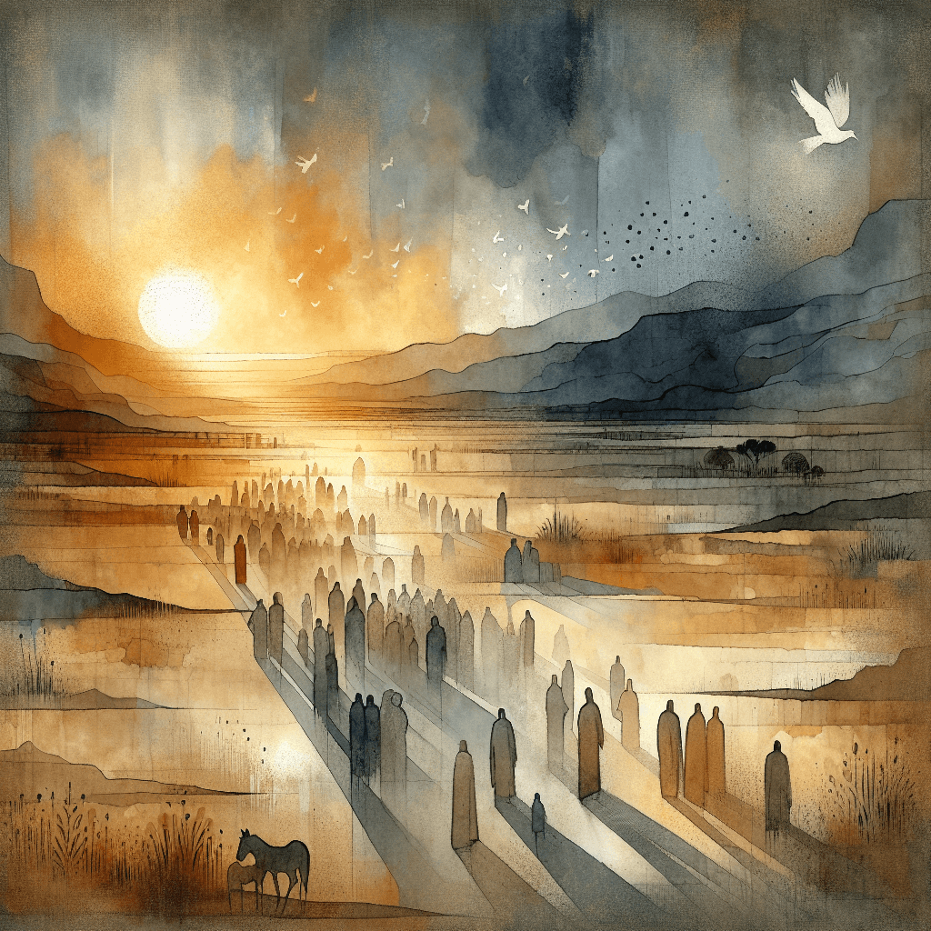 AI-generated illustration for "The Lord of the Rings: Peace Grounded in Providence - Reformed (Philippians 4:6-7)" — created by ChurchWiseAI using DALL-E