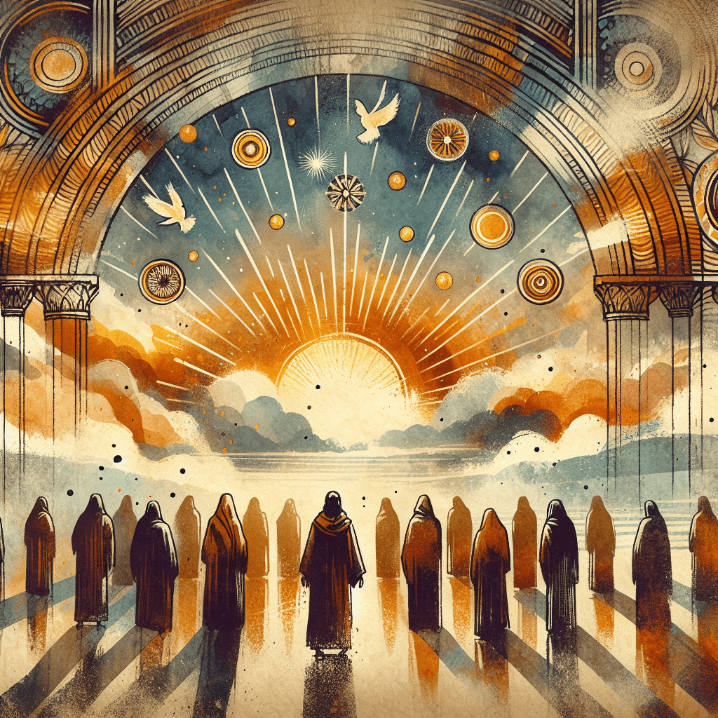 AI-generated illustration for "The Lord of the Rings: Rest in the Sovereign Story - Reformed (Matthew 11:28-30)" — created by ChurchWiseAI using DALL-E