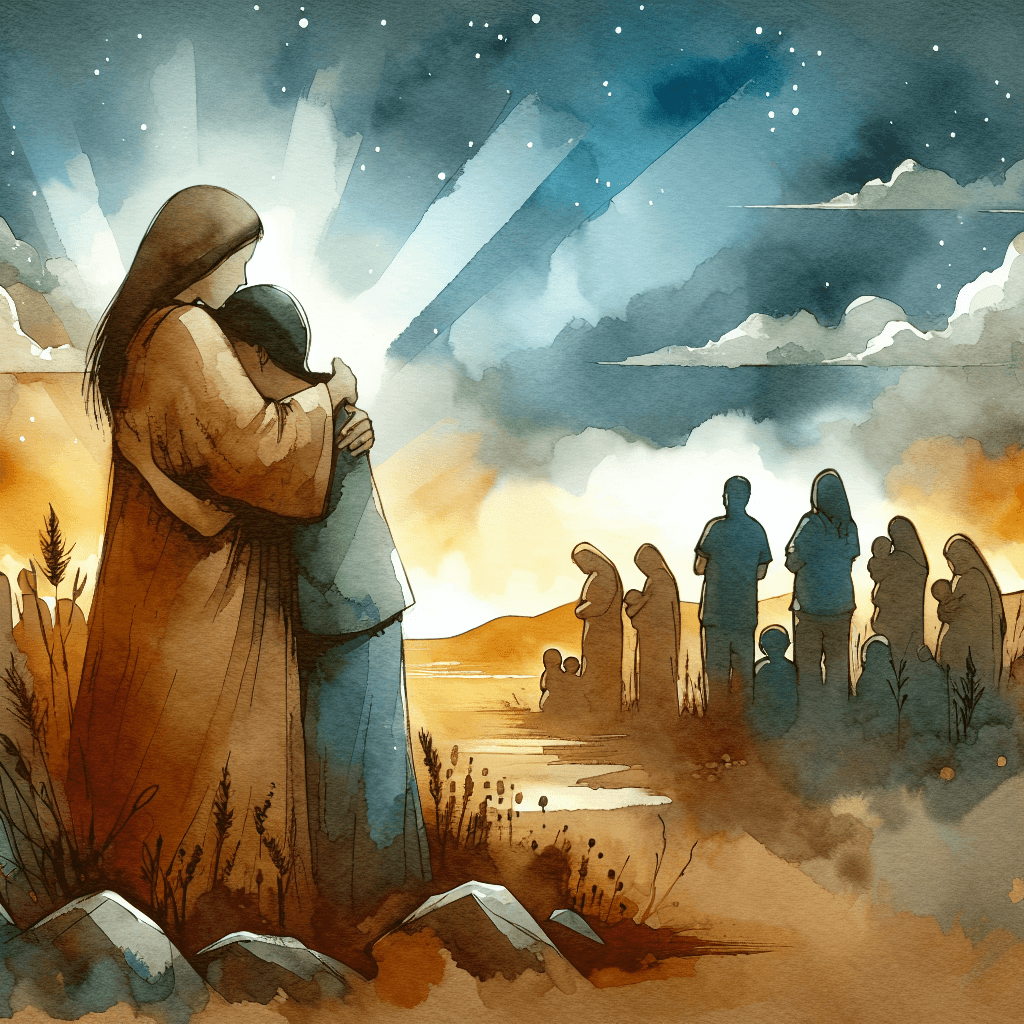 AI-generated illustration for "The Mothers' Persistent Waiting - Liberation (Isaiah 40:31)" — created by ChurchWiseAI using DALL-E