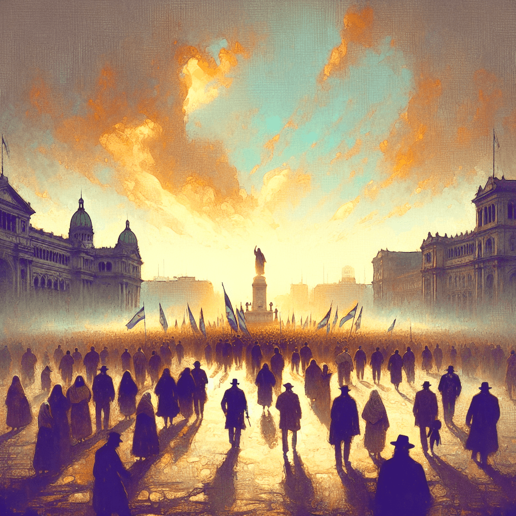 AI-generated illustration for "The Mothers of Plaza de Mayo - Liberation (Philippians 4:13)" — created by ChurchWiseAI using DALL-E