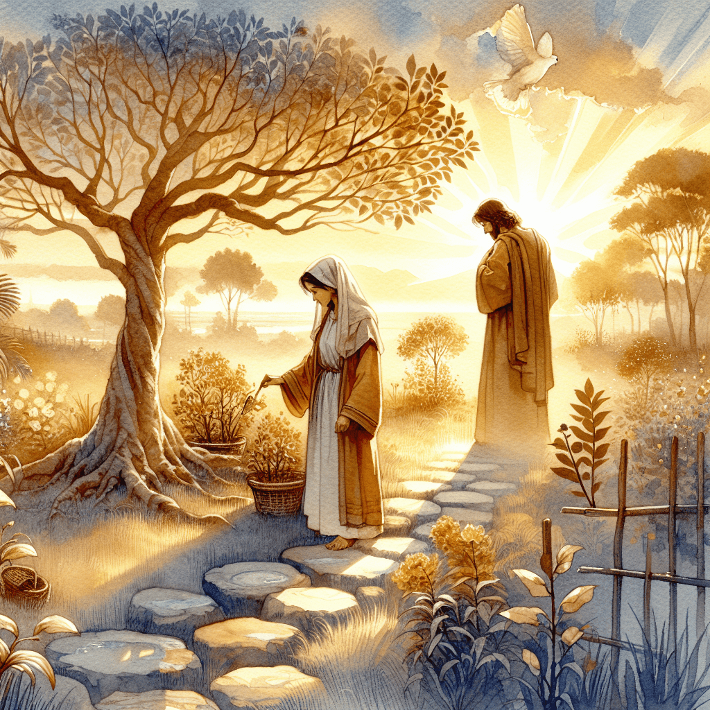 AI-generated illustration for "The Power of Grace - Story" — created by ChurchWiseAI using DALL-E