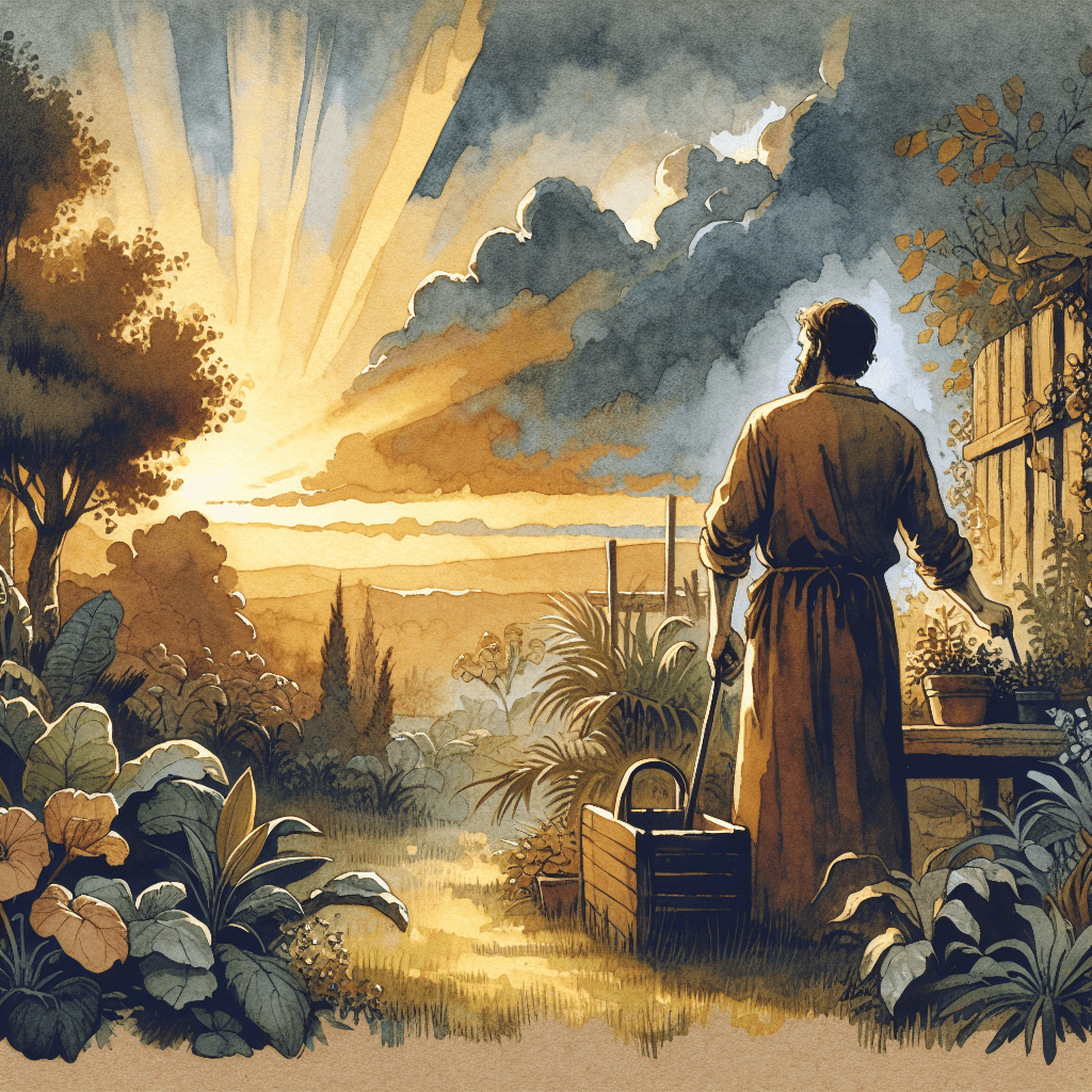 AI-generated illustration for "The Power of Grace - Story" — created by ChurchWiseAI using DALL-E