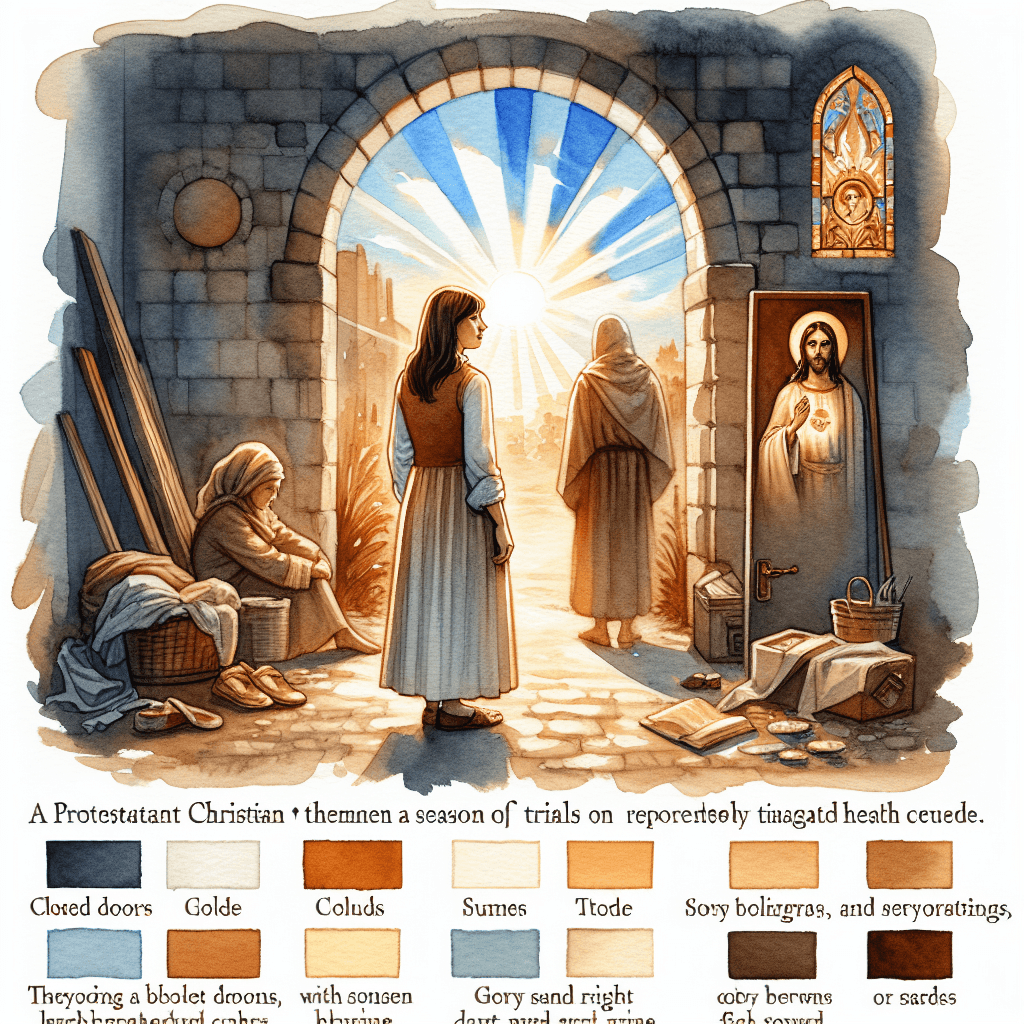 AI-generated illustration for "The Power of Perseverance - Biblical Analogy" — created by ChurchWiseAI using DALL-E