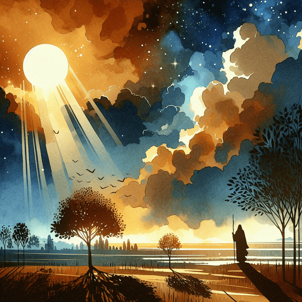 AI-generated illustration for "The Pursuit of Happyness: He Will Direct Your Paths (Proverbs 3:5-6)" — created by ChurchWiseAI using DALL-E