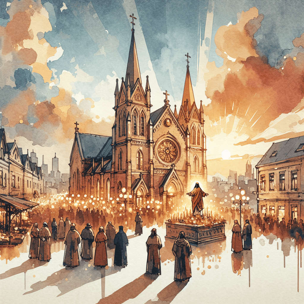 AI-generated illustration for "The Sanctification Challenge - Quote" — created by ChurchWiseAI using DALL-E