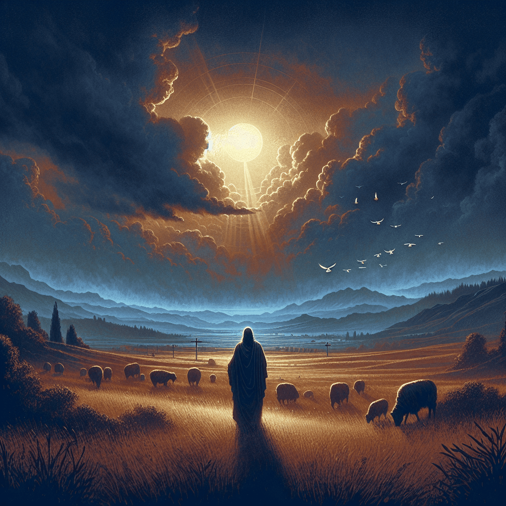 AI-generated illustration for "The Way: Walking Through the Valley (Psalm 23:1-6)" — created by ChurchWiseAI using DALL-E