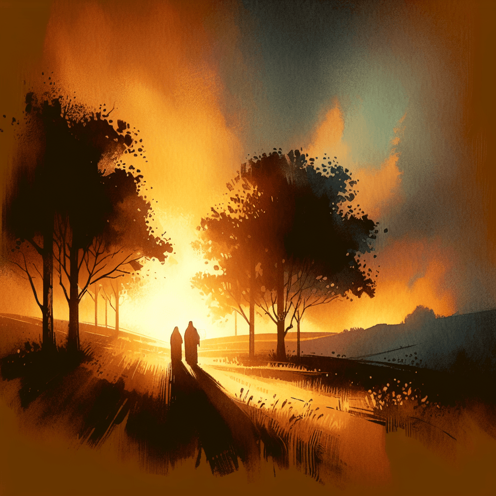 AI-generated illustration for "War of the Worlds: God Our Refuge in Trouble (Psalm 46:1-3)" — created by ChurchWiseAI using DALL-E