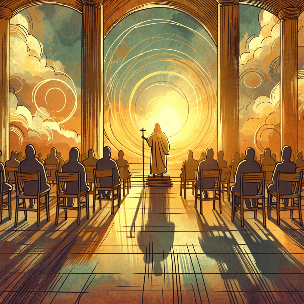 AI-generated illustration for "When Forgiveness - Story" — created by ChurchWiseAI using DALL-E