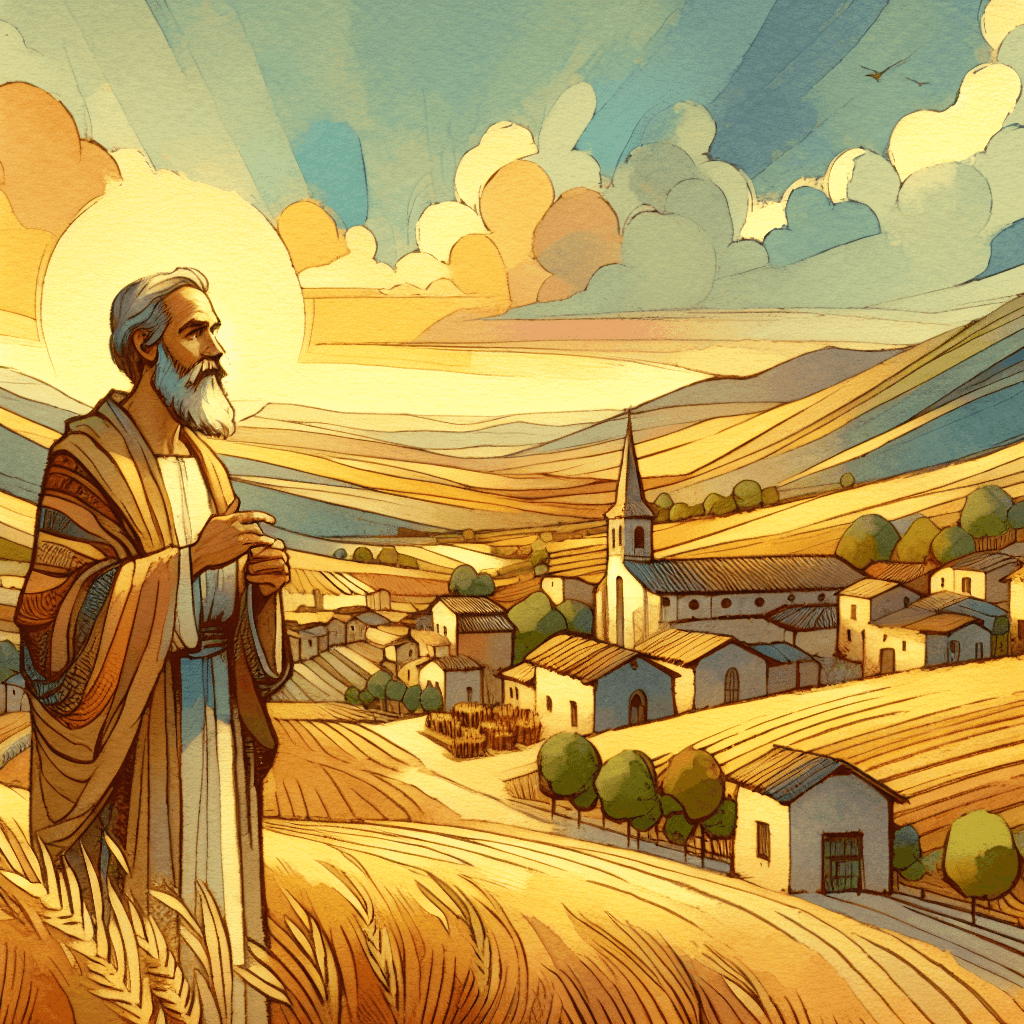 AI-generated illustration for "When Gentleness - Quote" — created by ChurchWiseAI using DALL-E