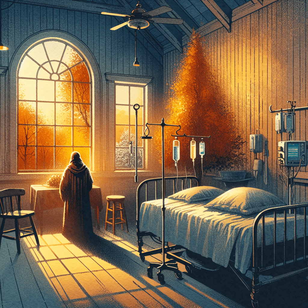 AI-generated illustration for "When Mercy - Story" — created by ChurchWiseAI using DALL-E