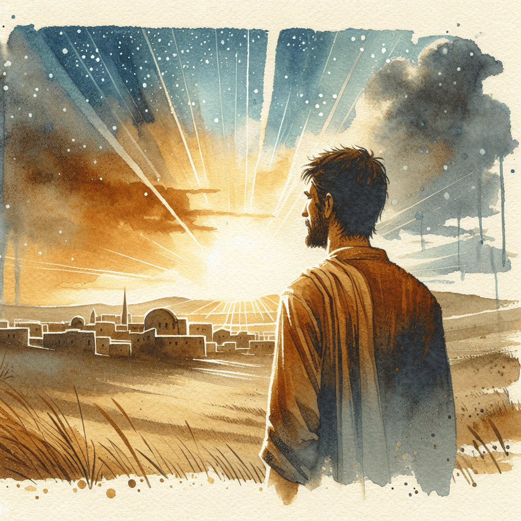 AI-generated illustration for "When Redemption - Story" — created by ChurchWiseAI using DALL-E