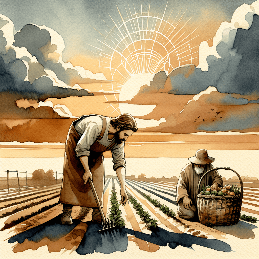 AI-generated illustration for "When Righteousness - Biblical Analogy" — created by ChurchWiseAI using DALL-E